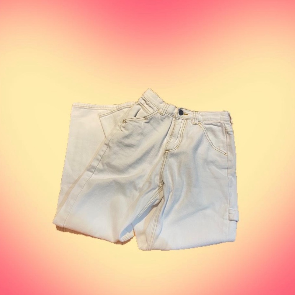 Brandy melville white cargo jeans